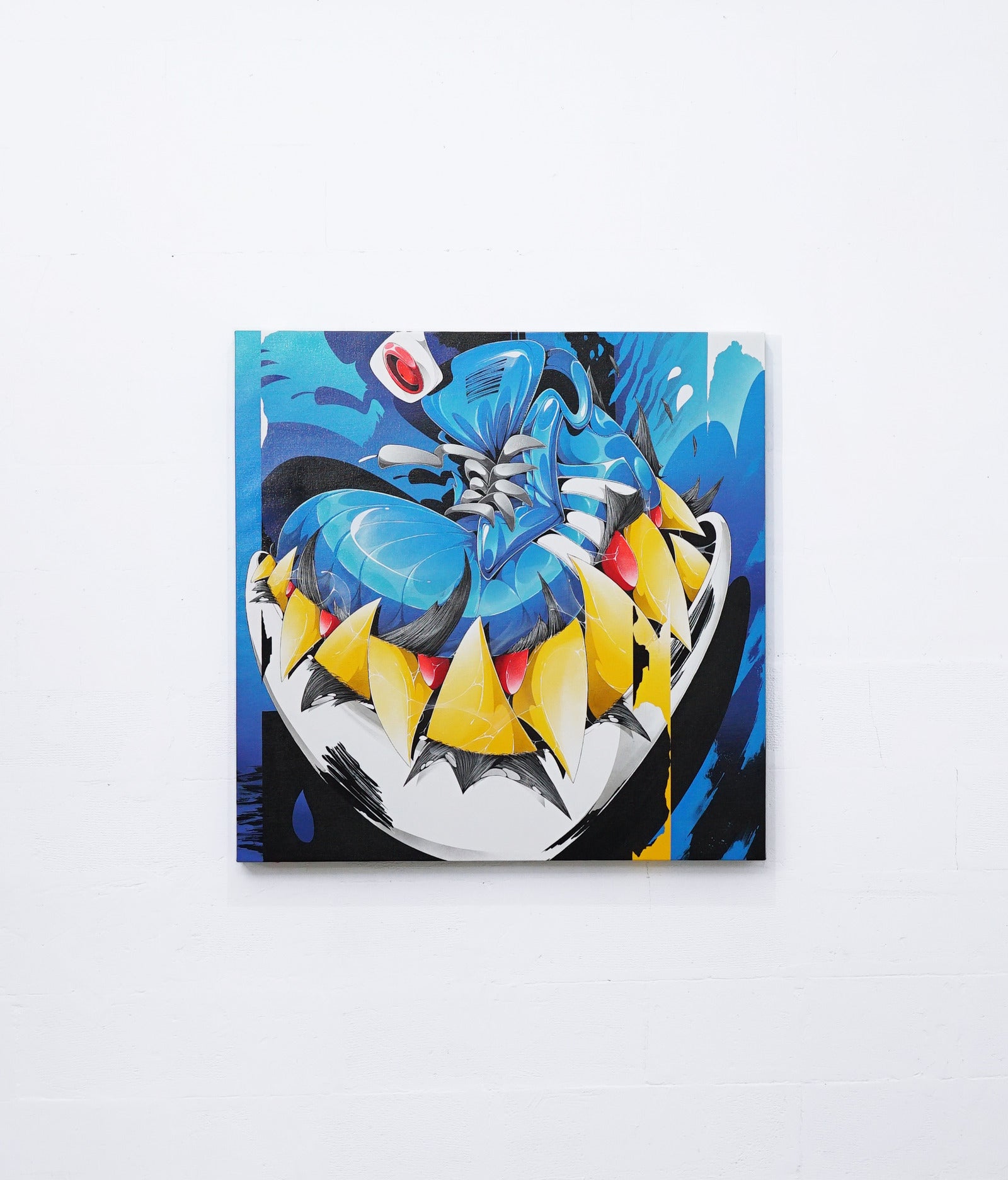 Blue Venom Kicks - Canvas Painting