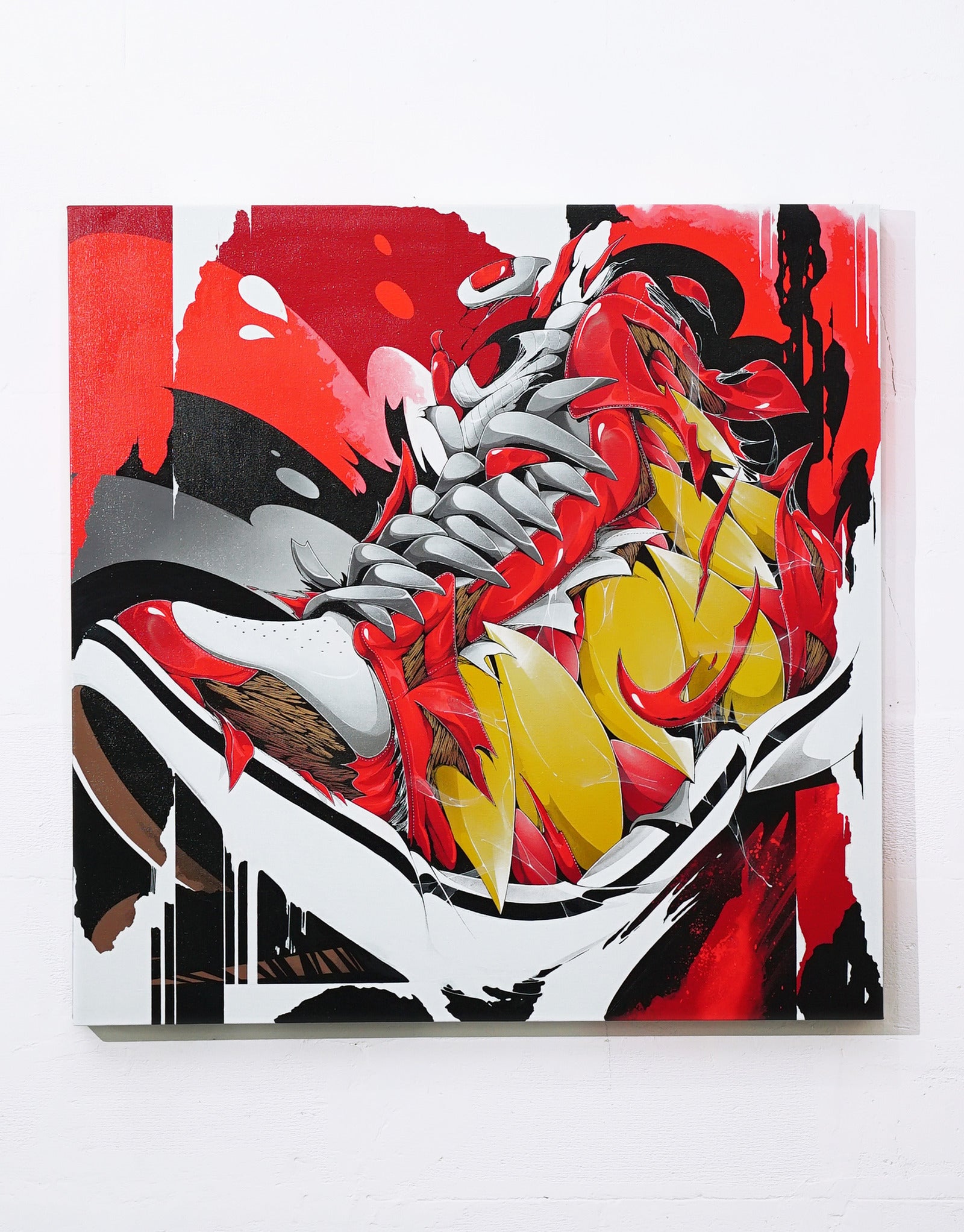 Red Carnage - Canvas Painting