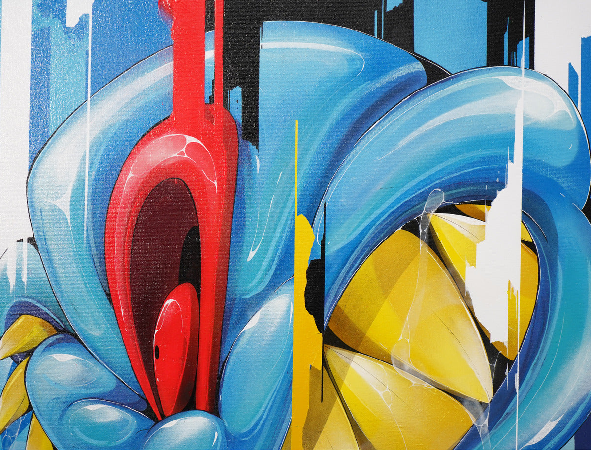 Bold in Blue - Canvas Painting