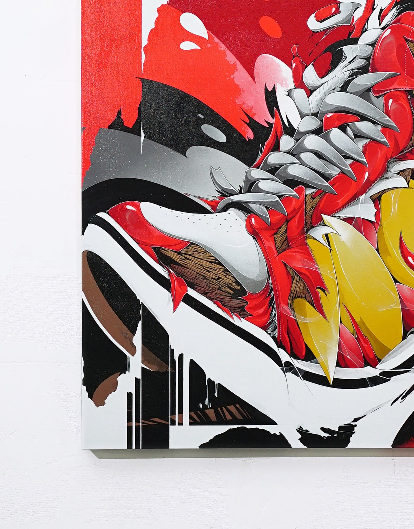 Red Carnage - Canvas Painting