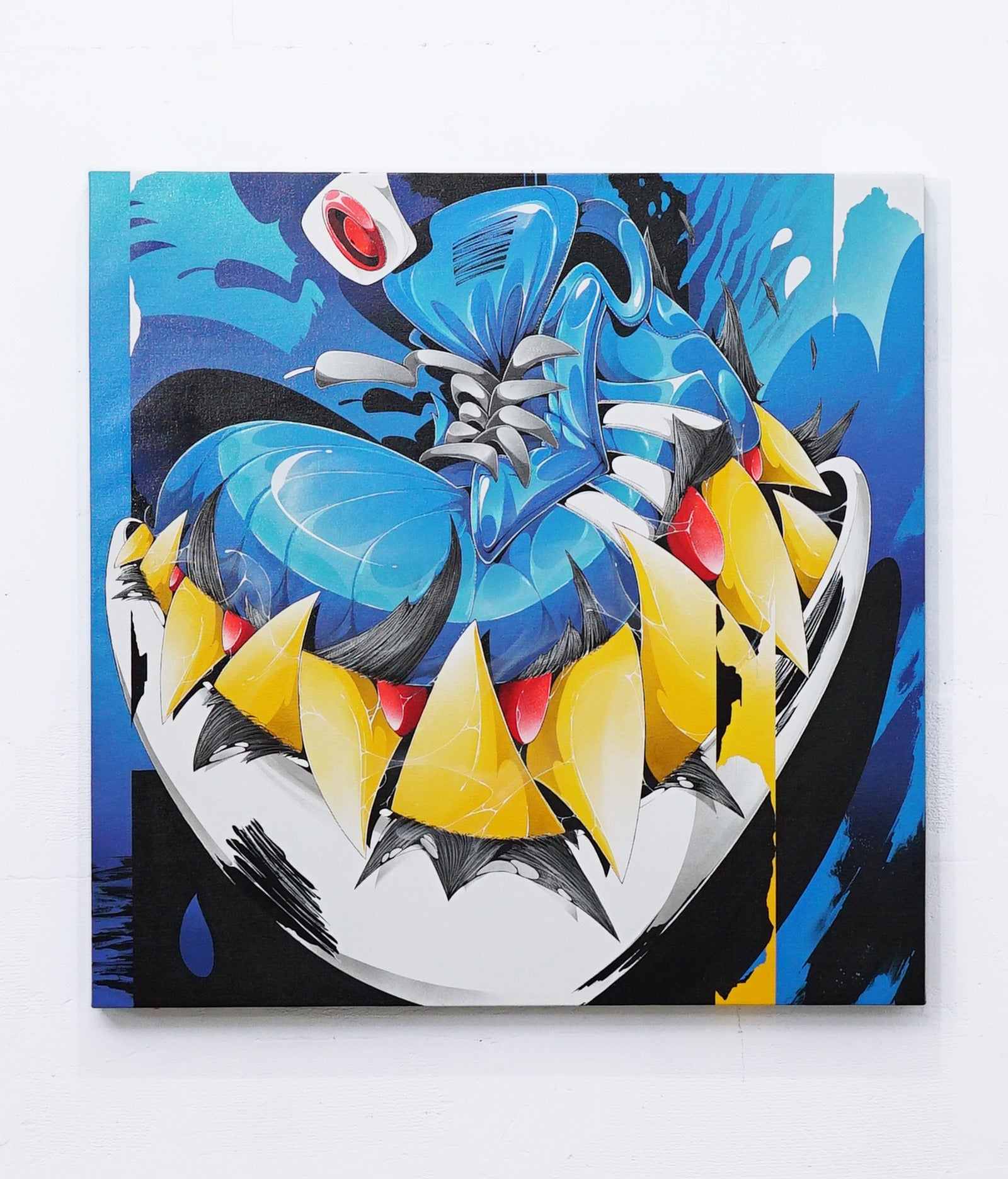 Blue Venom Kicks - Canvas Painting
