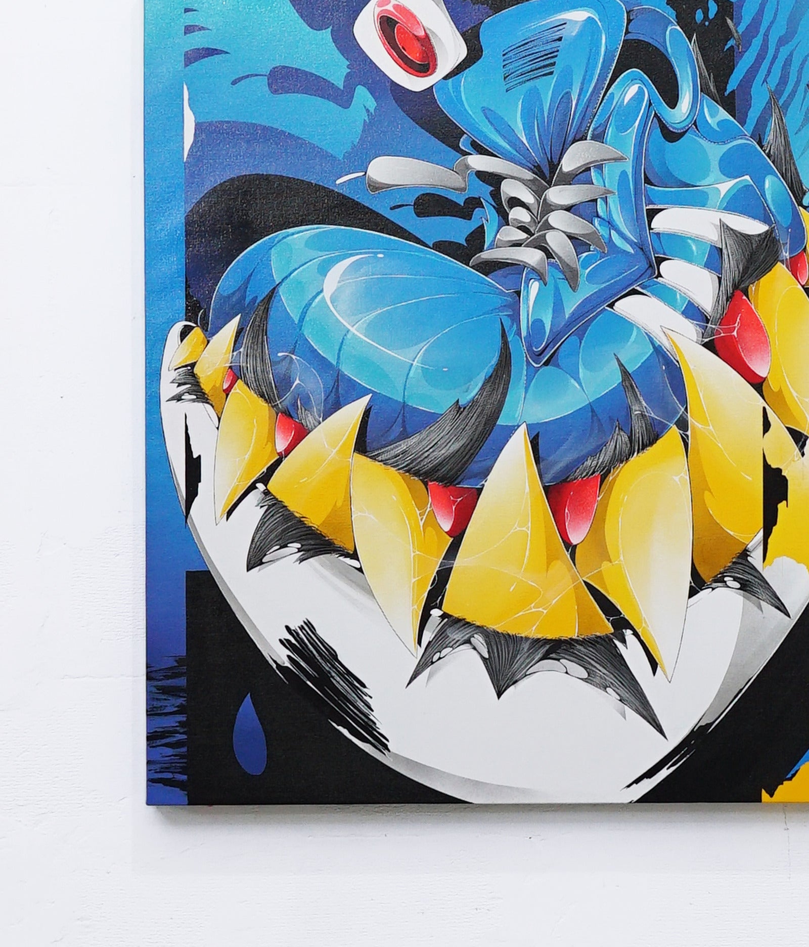 Blue Venom Kicks - Canvas Painting