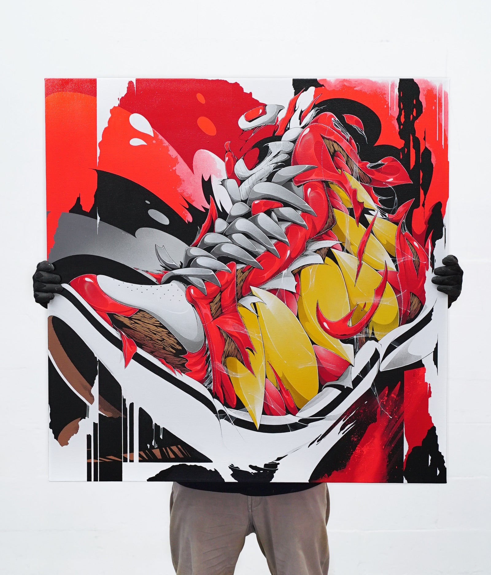 Red Carnage - Canvas Painting