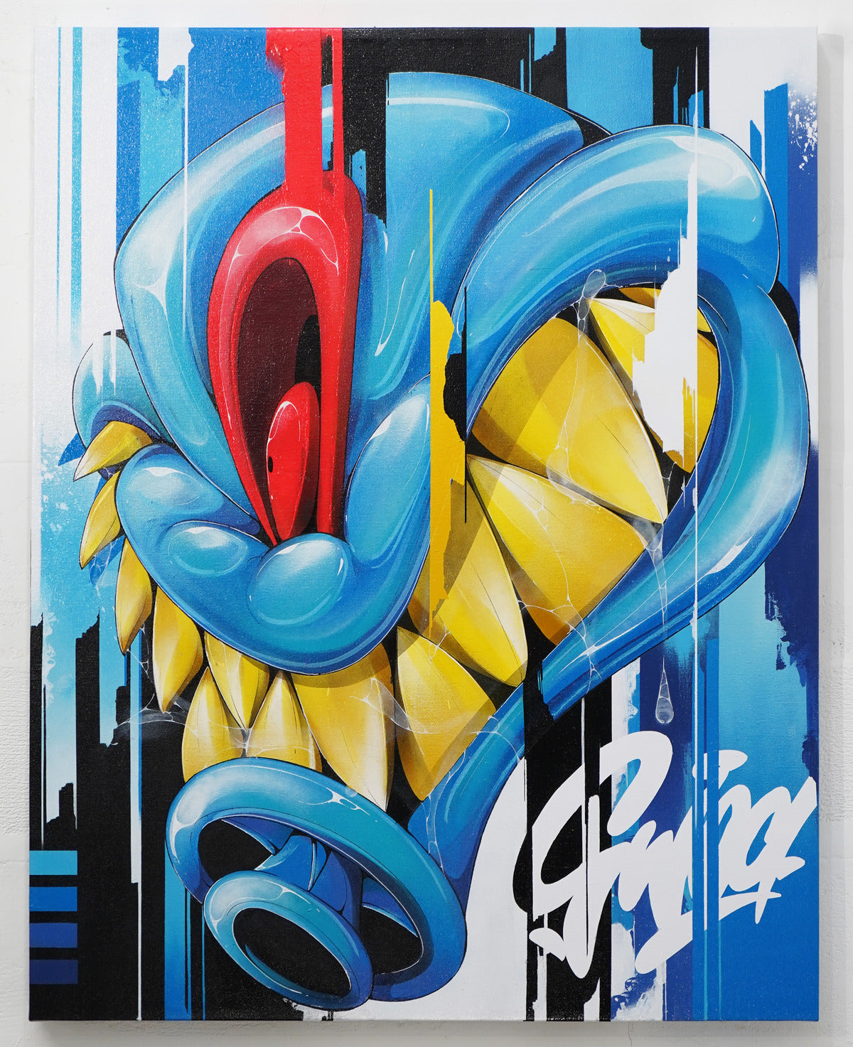 Bold in Blue - Canvas Painting