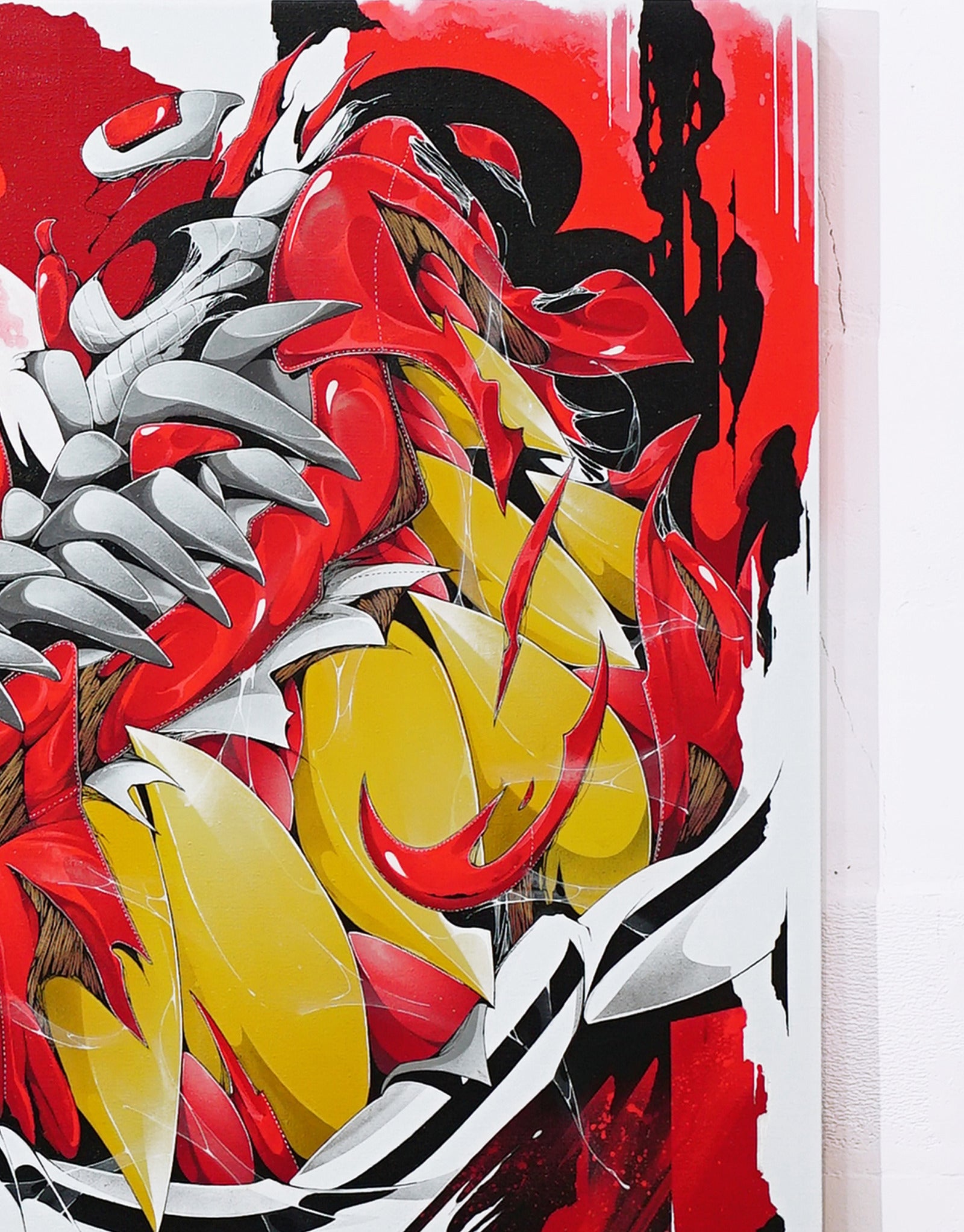 Red Carnage - Canvas Painting