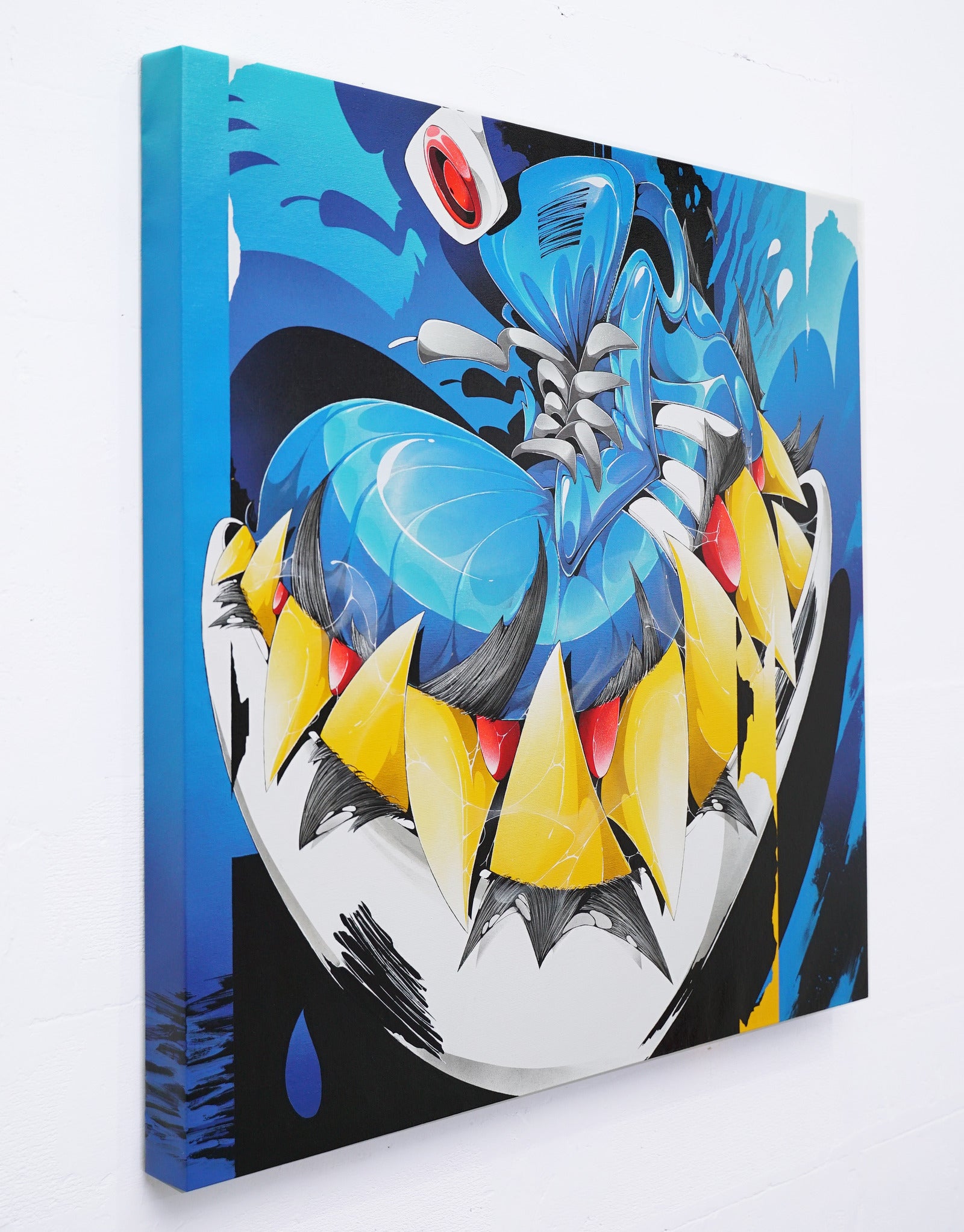 Blue Venom Kicks - Canvas Painting