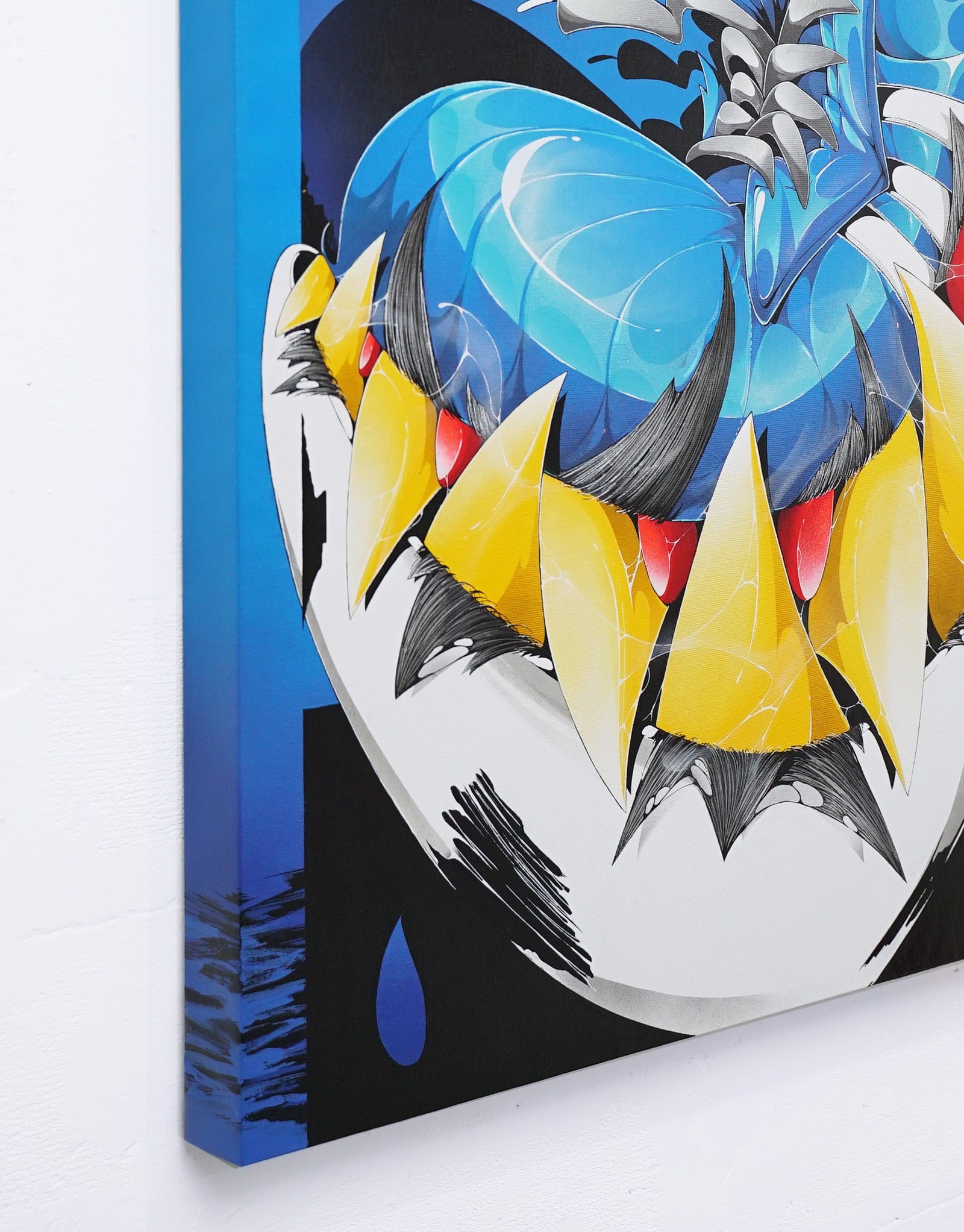 Blue Venom Kicks - Canvas Painting