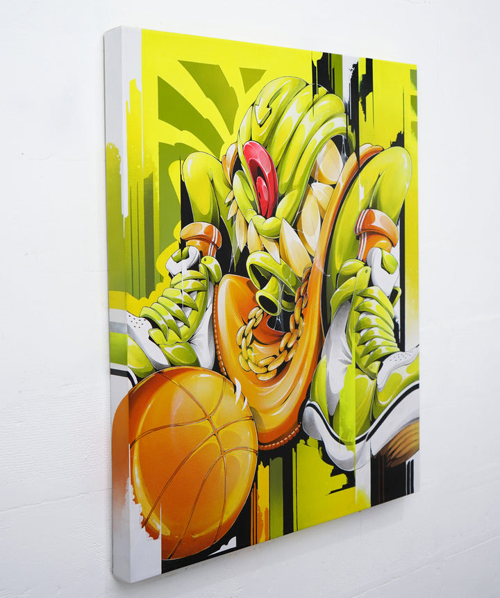 Hoops Hustle - Canvas Painting