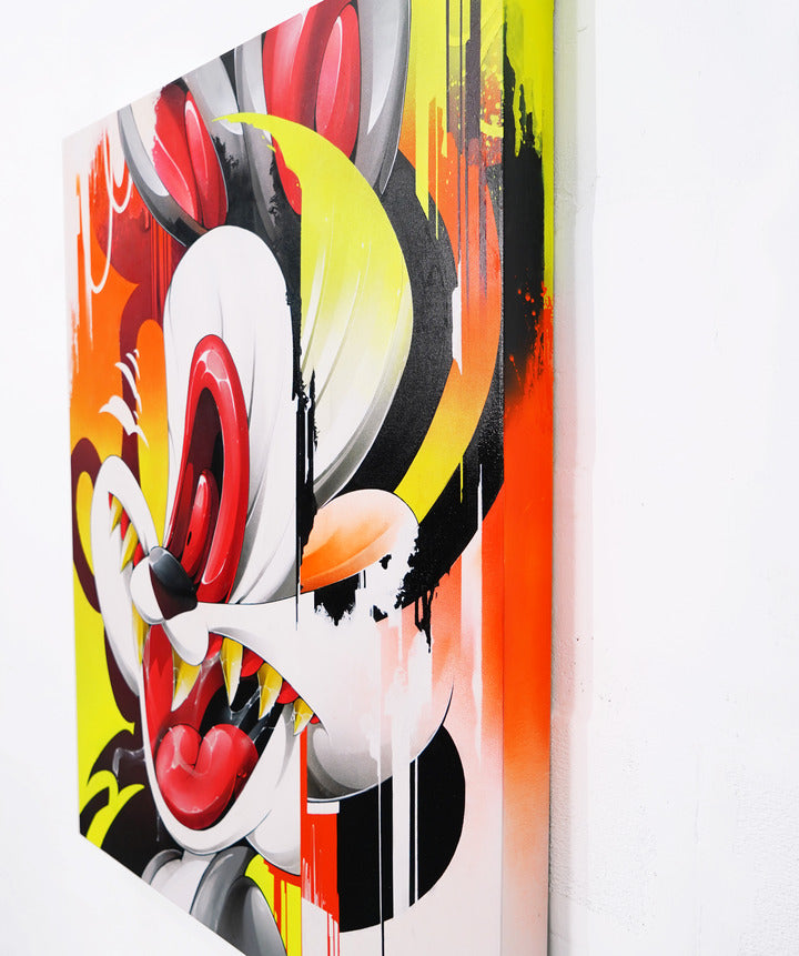 Rebel Rabbit - Canvas Painting