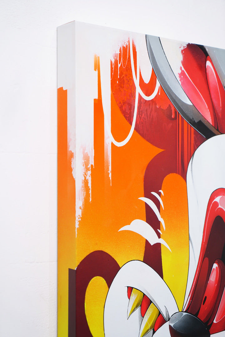 Rebel Rabbit - Canvas Painting