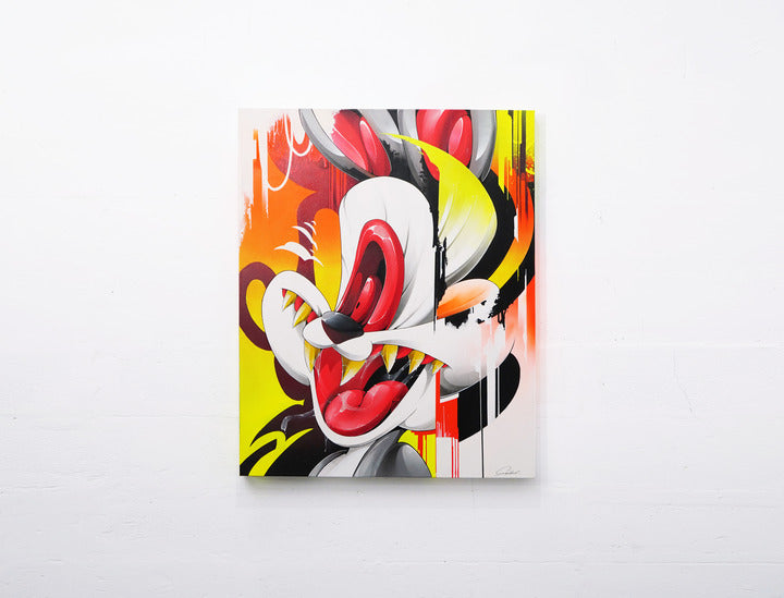 Rebel Rabbit - Canvas Painting